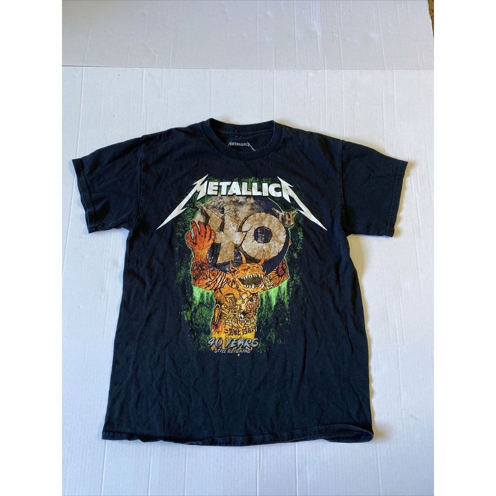 Metallica Shirt Mens Large Black 40 Years Still Reigning San Francisco Concert ^